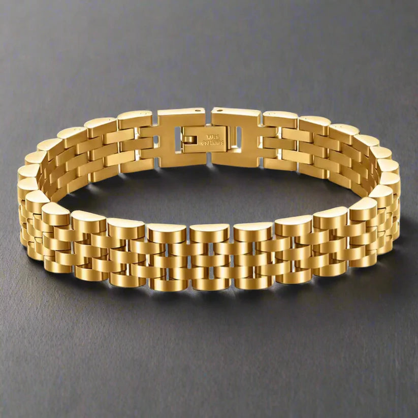 Golden RLX Jubilee Bracelet for Men